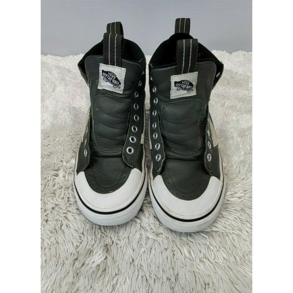 Van's Off The Wall High Top Sneakers Men Size 5 Women Size 6.5 Shoes Green Suede